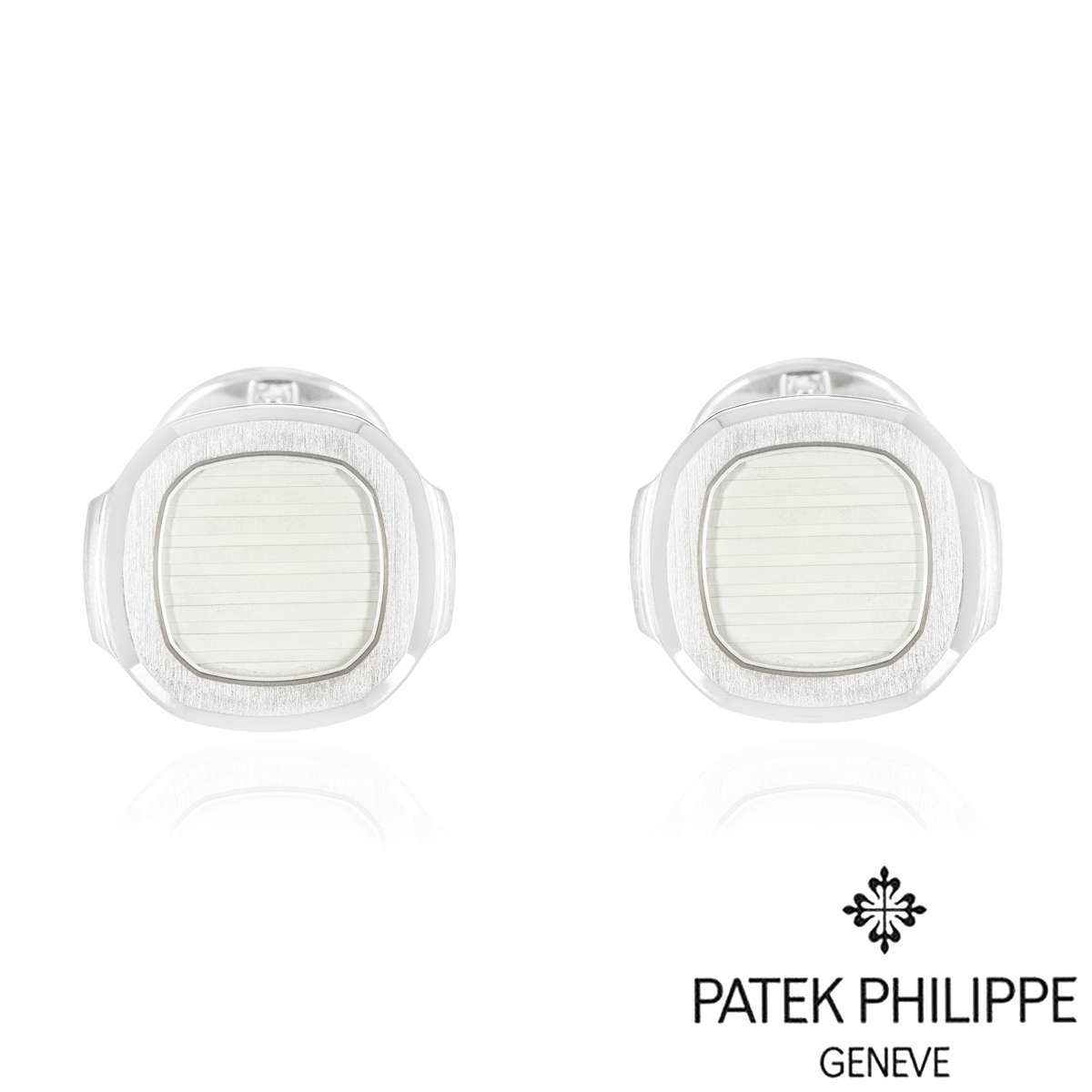 Patek Philippe Nautilus Cufflinks White Gold 205.9057G-012
